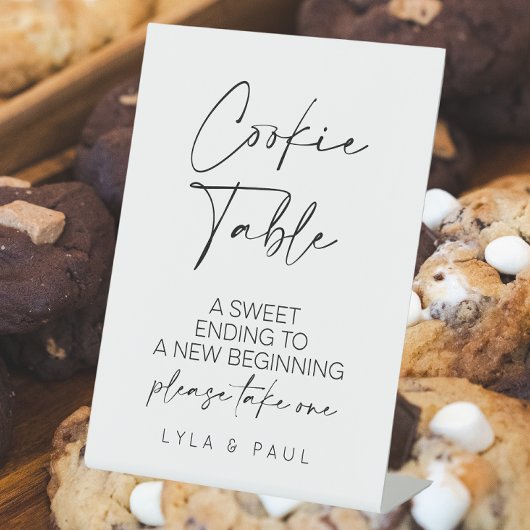 Signe De Table Mariage de table de cookies