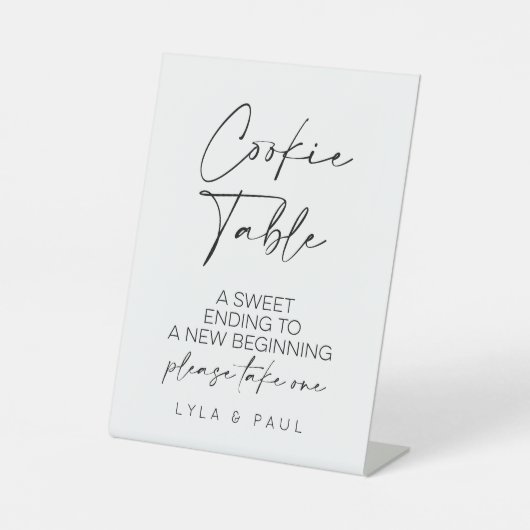 Signe De Table Mariage de table de cookies (Recto)
