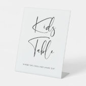 Signe De Table Mariage de table Elegant & Moderne pour enfants (Recto)