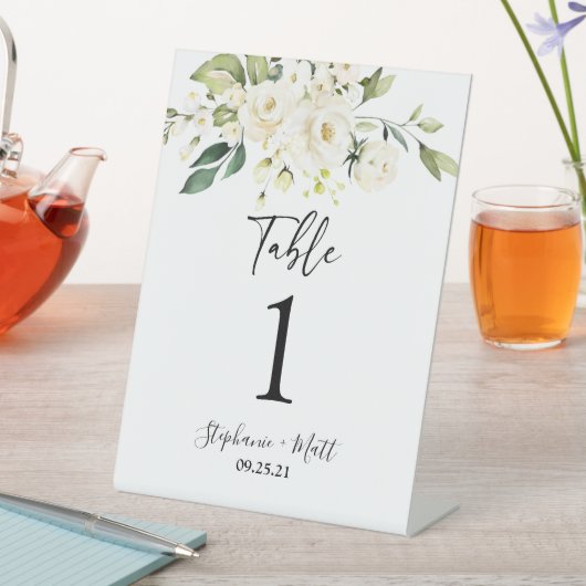 Signe De Table Mariage de verdure Numéro de tableau guéridon (In SItu)