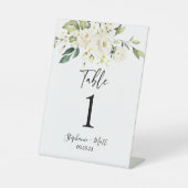 Signe De Table Mariage de verdure Numéro de tableau guéridon (Recto)