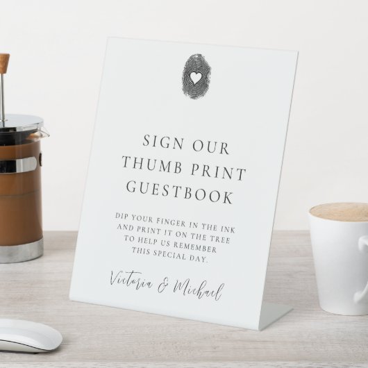 Signe De Table Mariage des instructions de conservation d'emprein (In SItu)