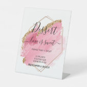 Signe De Table Mariage Dessert Bar Love Sweet Custom Dusty (Recto)