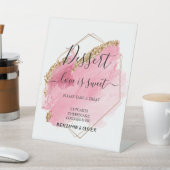 Signe De Table Mariage Dessert Bar Love Sweet Custom Dusty (In SItu)
