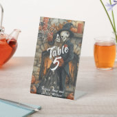 Signe De Table Mariage d'Halloween Squelettes Araignées noires Ch (In SItu)