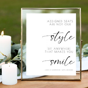 Signe De Table Mariage Élégant Assignés Sièges Ne Sont Pas Notre