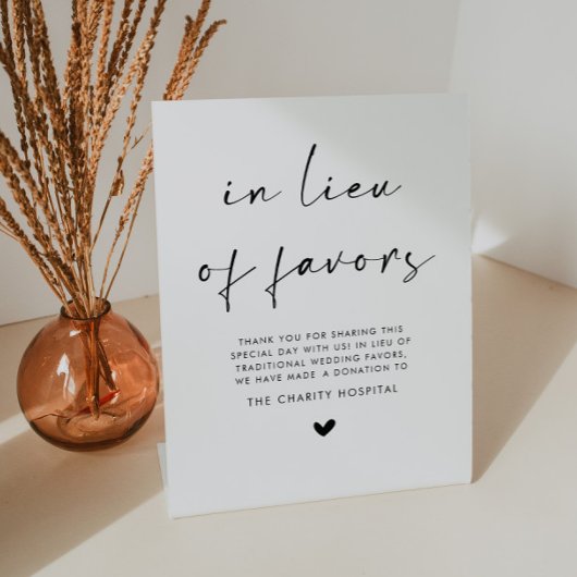 Signe De Table Mariage en l'honneur de dons