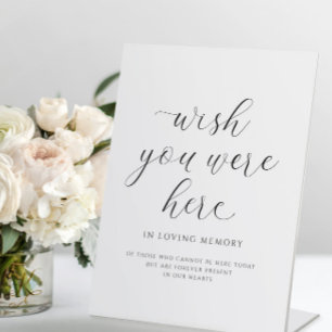 Signe De Table Mariage En Mémoire Souhaitons Que Vous Soiez Ici É