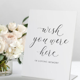 Signe De Table Mariage En Mémoire Souhaitons Que Vous Sois Ici Él