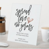 Signe De Table Mariage Étaler L'Amour Pas Les Germes Prendre Un M (In SItu)