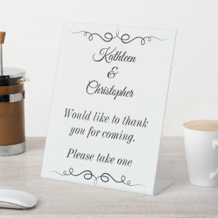 Signe De Table Mariage Favoriser Merci Pour Venir