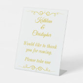 Signe De Table Mariage Favoriser Merci Pour Venir (Recto)