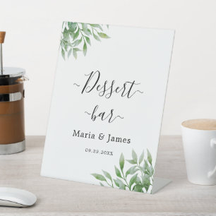 Signe De Table Mariage Feuille de l'Eucalyptus