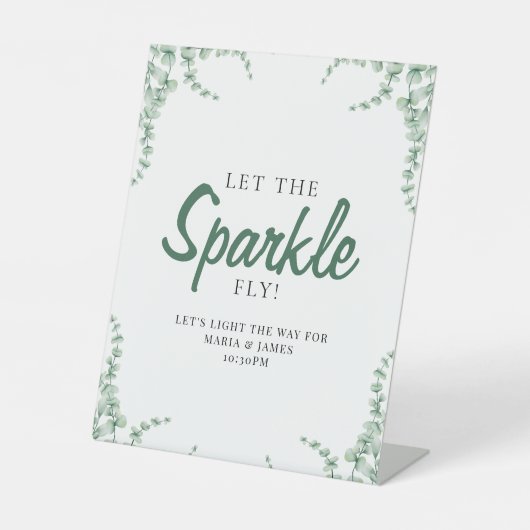 Signe De Table Mariage Feuille de l'Eucalyptus (Recto)