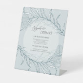 Signe De Table Mariage Fleur sauvage Elegant Boho (Recto)