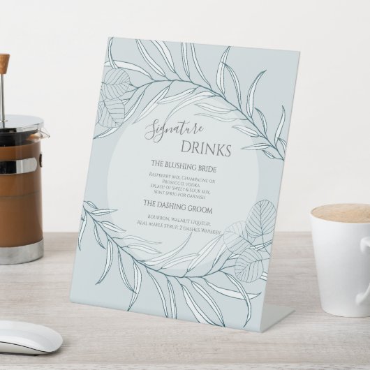 Signe De Table Mariage Fleur sauvage Elegant Boho (In SItu)