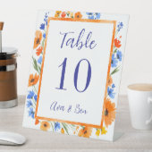 Signe De Table Mariage Fleur sauvage Embracade Summer's Numéro de (In SItu)