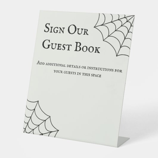 Signe De Table Mariage gothique noir et blanc (Recto)