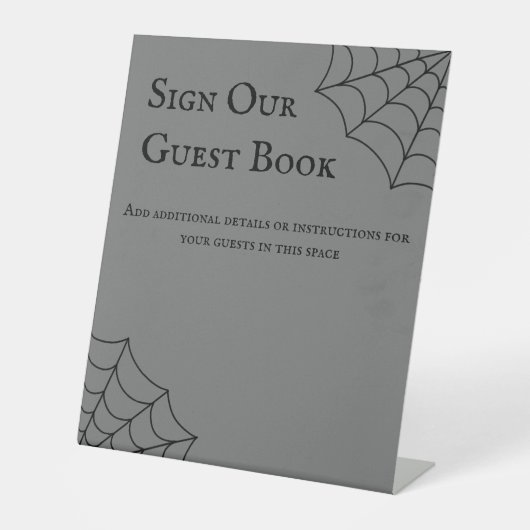 Signe De Table Mariage gothique noir et gris (Recto)