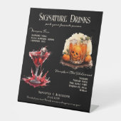 Signe De Table Mariage gothique Whimsigoth 2 Signature Boissons S (Recto)