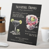 Signe De Table Mariage gothique Whimsigoth 3 Signature Boissons S (In SItu)
