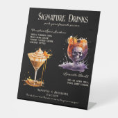 Signe De Table Mariage gothique Whimsigoth 5 Signature Boissons S (Recto)