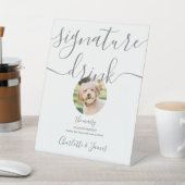 Signe De Table Mariage gris Signature pour animal de compagnie Bo (In SItu)