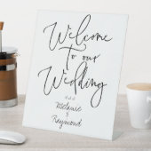 Signe De Table Mariage manuscrit Bienvenue À Notre Mariage (In SItu)