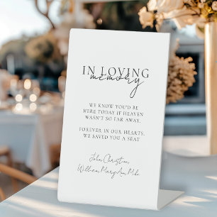 Signe De Table Mariage, Mémorial, Blanc,