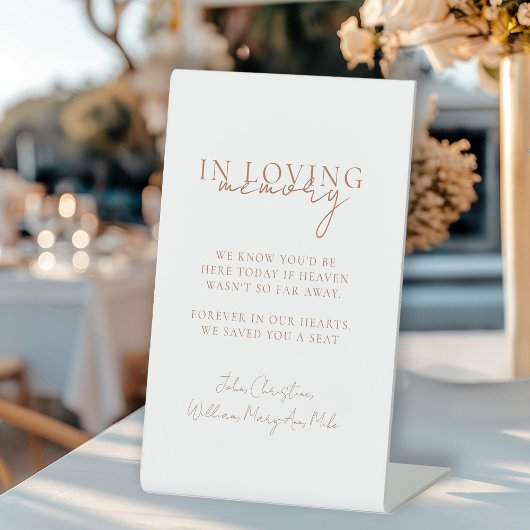 Signe De Table Mariage, Mémorial, Blanc,
