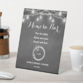 Signe De Table Mariage Mimosa Bar Black Mason Jar (In SItu)