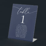 Signe De Table Mariage minimaliste bleu marine Numéro de tableau<br><div class="desc">Belle,  élégante,  moderne et minimaliste,  carte numéro de table. Entièrement personnalisable. **VEUILLEZ NOTER : Pour commander,  il vous suffit d'ajuster votre numéro de table et d'ajouter chaque numéro à votre panier séparément. Vérifiez ensuite une fois que vous avez terminé.</div>