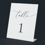 Signe De Table Mariage minimaliste bleu marine Numéro de tableau<br><div class="desc">Belle carte numérique bleu marine,  élégante,  moderne et minimaliste. Entièrement personnalisable. **VEUILLEZ NOTER : Pour commander,  il vous suffit d'ajuster votre numéro de table et d'ajouter chaque numéro à votre panier séparément. Vérifiez ensuite une fois que vous avez terminé.</div>