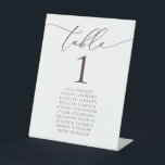 Signe De Table Mariage minimaliste de prune violette Numéro de ta<br><div class="desc">Belle,  élégante,  moderne et minimaliste,  carte numéro de table. Entièrement personnalisable. **VEUILLEZ NOTER : Pour commander,  il vous suffit d'ajuster votre numéro de table et d'ajouter chaque numéro à votre panier séparément. Vérifiez ensuite une fois que vous avez terminé.</div>