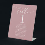 Signe De Table Mariage minimaliste Dusty Rose Numéro de table<br><div class="desc">Belle,  élégante,  moderne et minimaliste,  carte numéro de table. Entièrement personnalisable. **VEUILLEZ NOTER : Pour commander,  il vous suffit d'ajuster votre numéro de table et d'ajouter chaque numéro à votre panier séparément. Vérifiez ensuite une fois que vous avez terminé.</div>
