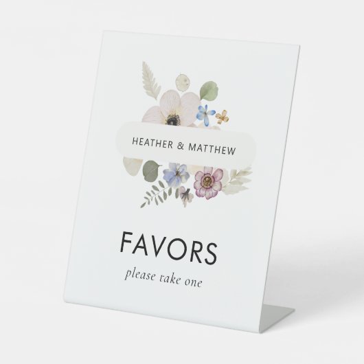 Signe De Table Mariage Modern Favors (Recto)
