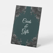 Signe De Table Mariage noir vert foncé (Recto)