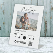 Signe De Table Mariage Notre Chanson Scannable QR Code