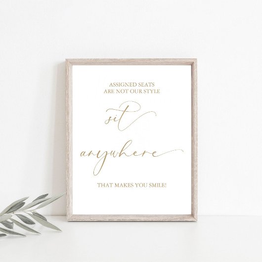 Signe De Table Mariage Or Assignés Sièges Ne Sont Pas Notre Style