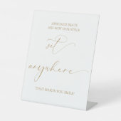 Signe De Table Mariage Or Assignés Sièges Ne Sont Pas Notre Style (Recto)