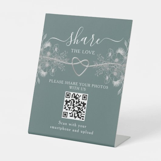 Signe De Table Mariage Partagez L'Amour (Recto)
