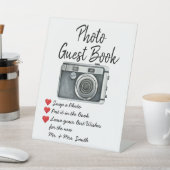 Signe De Table Mariage Photo Livre d'or Signal pour table d'accue (In SItu)