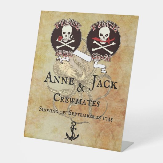 Signe De Table Mariage pirate (Recto)