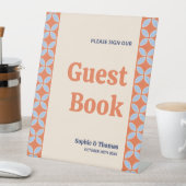 Signe De Table Mariage rétro du milieu du siècle (In SItu)