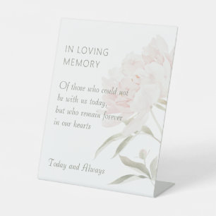 Signe De Table Mariage Romantique aux Pivoines Douces et Roses en