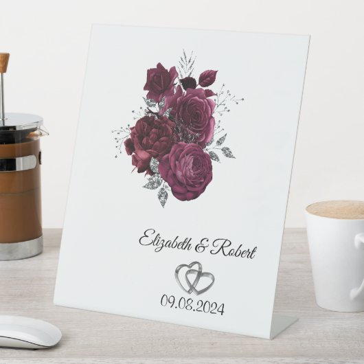 Signe De Table Mariage Rose de Bourgogne (In SItu)