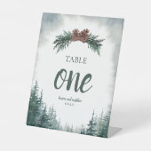 Signe De Table Mariage russe Numéro de table Signal piédestique (Recto)