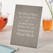 Signe De Table Mariage Rustique Burlap (In SItu)