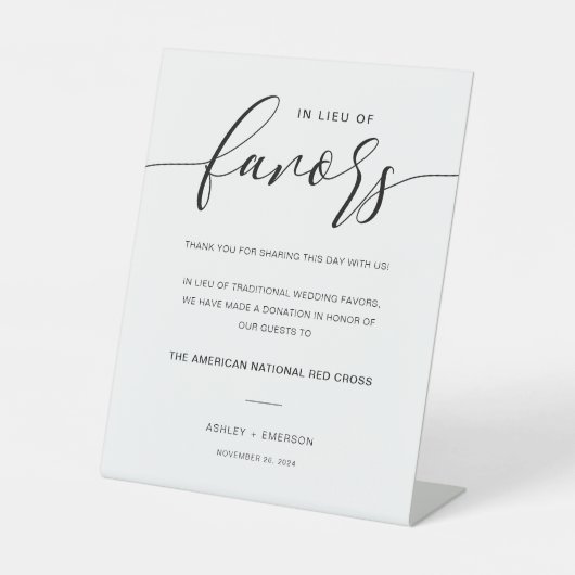 Signe De Table Mariage Rustique Moderne En Lieu Et Place Des Fave (Recto)