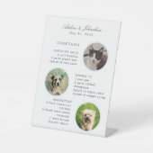 Signe De Table Mariage Signature Cocktail Menu avec trois photos (Recto)